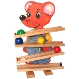 Kugelbahn aus Holz 